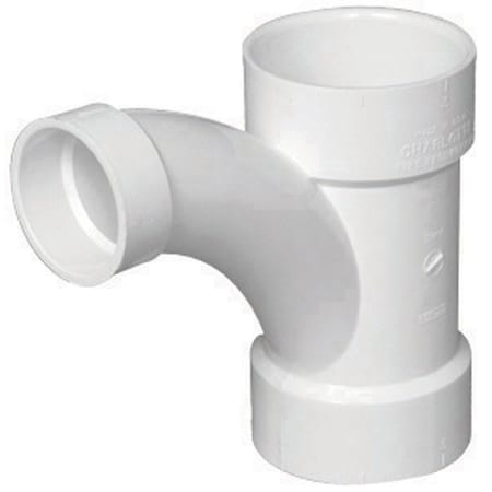 Charlotte Pipe And Foundry Charlotte Pipe Schedule 40 2 in. Hub X 2 in. D Hub PVC Long Turn Wye 1 pk PVC005020800